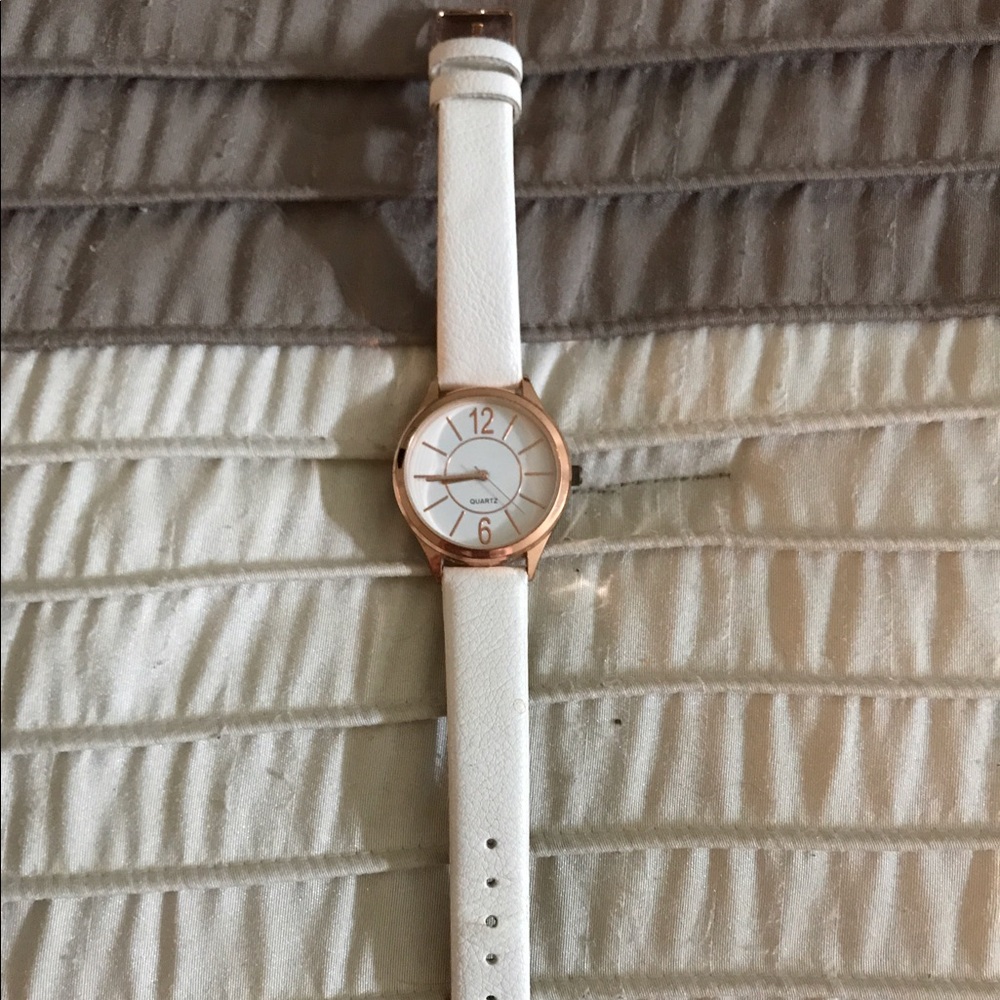 Rose gold watch