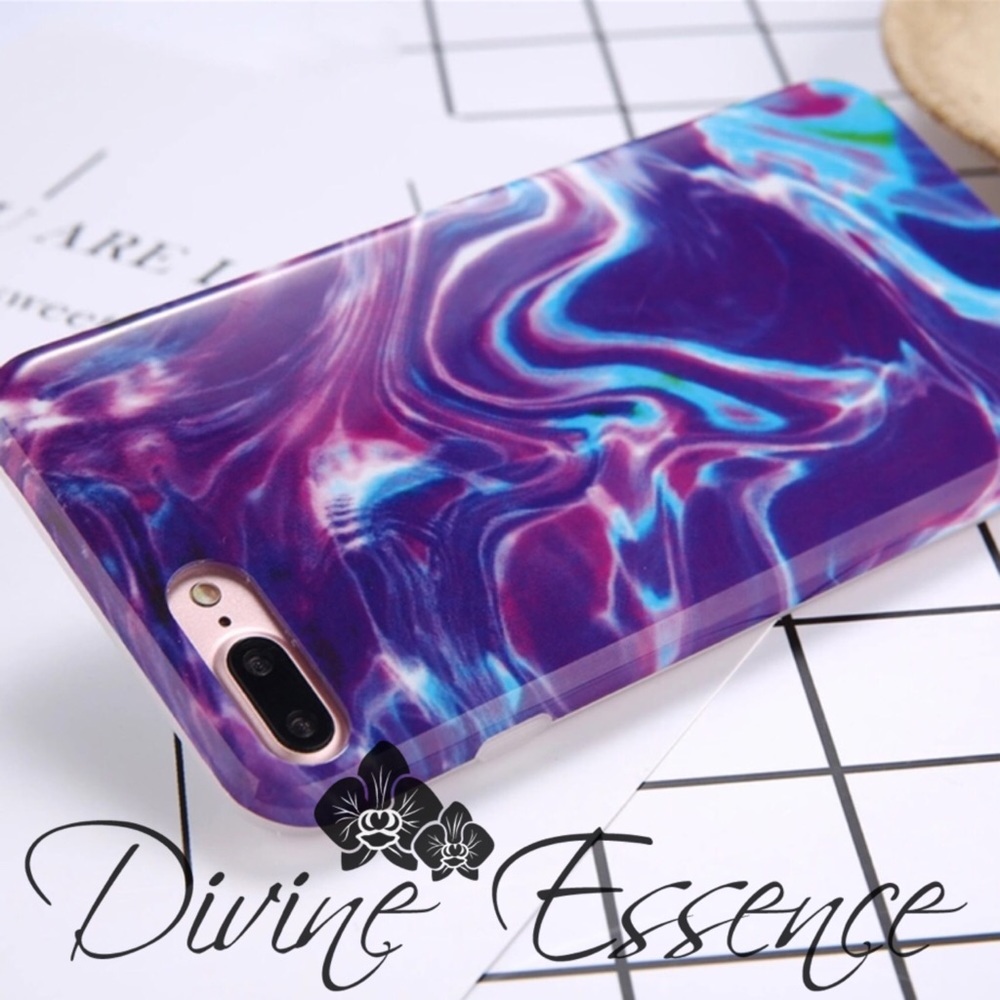2 LEFT!! PURPLE PASSION MARBLE IPHONE CASE