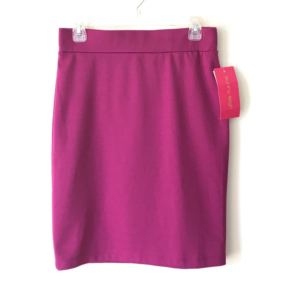 Sunny Leigh Pink Knit Pencil Skirt