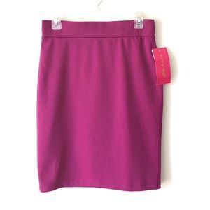 Sunny Leigh Pink Knit Pencil Skirt