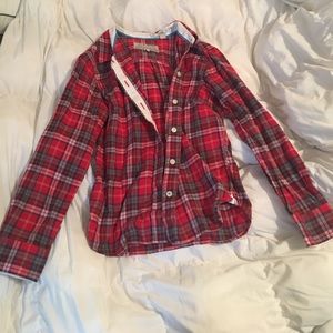 Jack Wills Shrunken Boy Fit Plaid Shirt