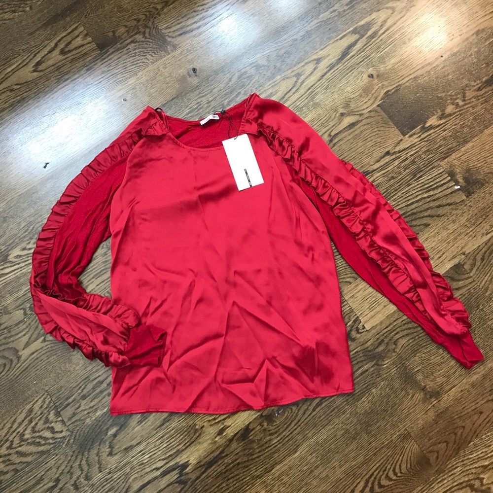 Zara Red Blouse