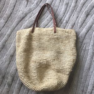 Raffia Beach Bag or Purse by Moos