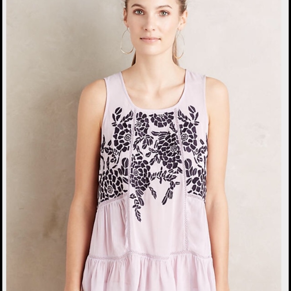 Floreat Anthropologie Sleeveless Blouse
