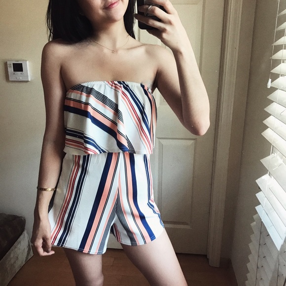 🍦Summer striped romper - Picture 2 of 2