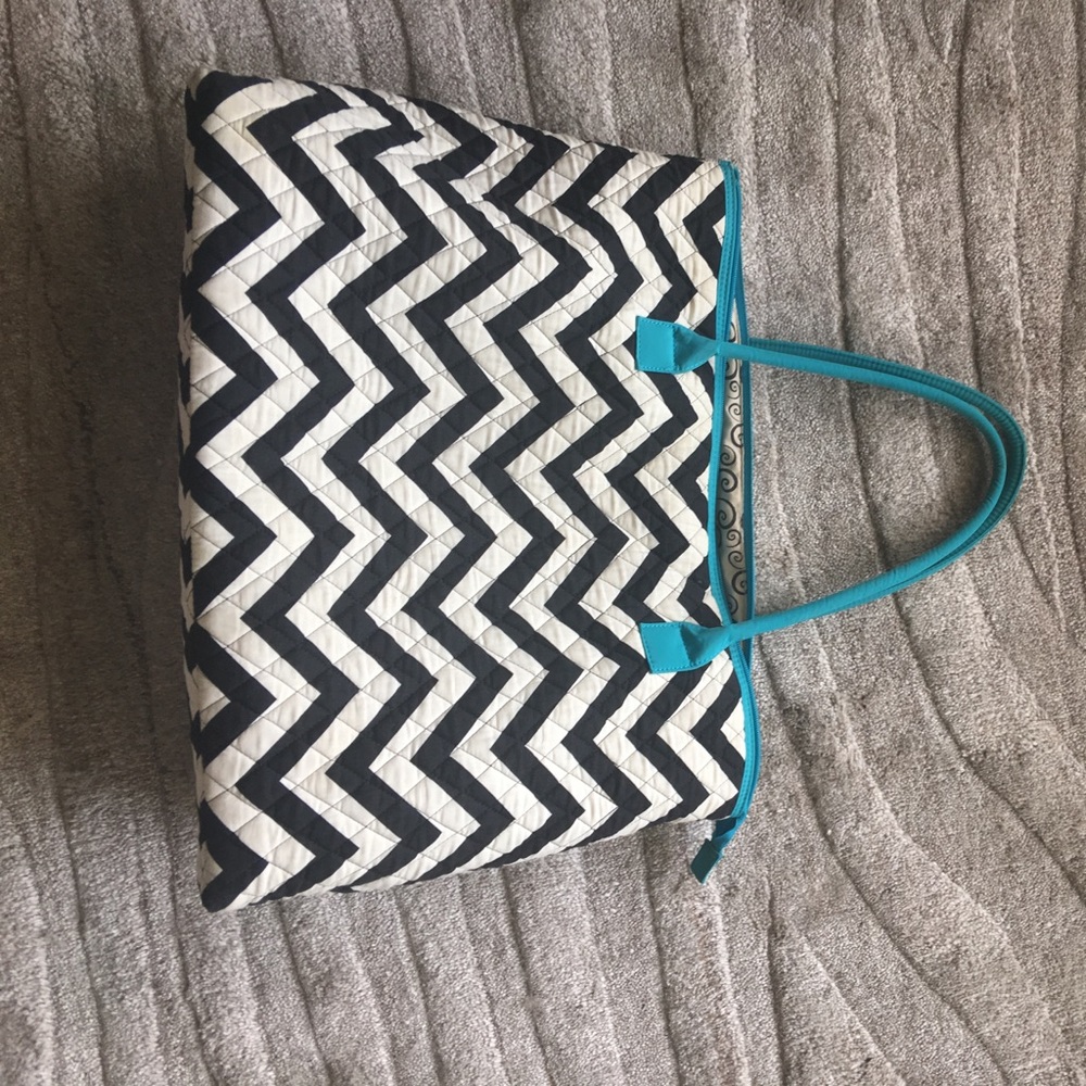 Rosen Blue- Chevron Bag