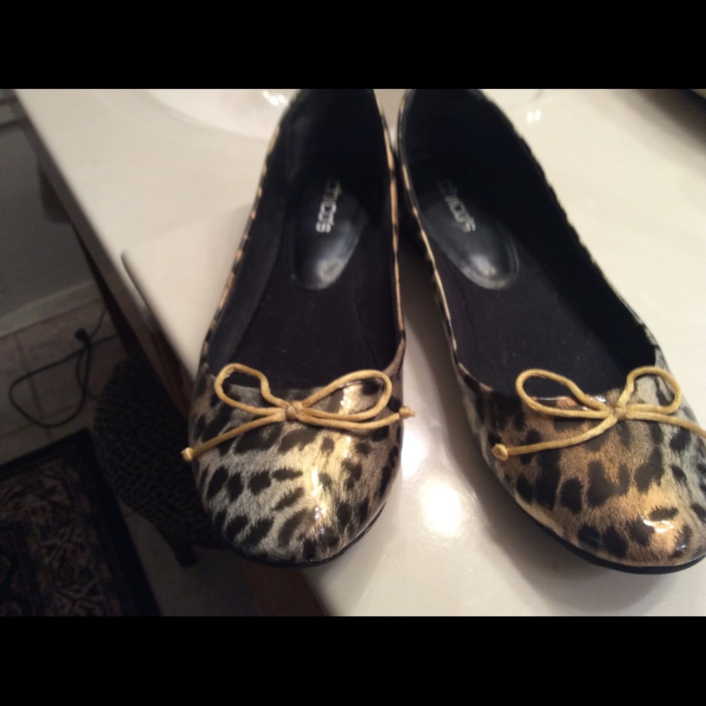 Chico's Animal Print Ballet Flats Size 9.5 M