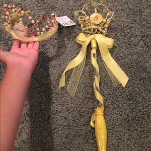 Disney belle tiara and wand from Disney store!!