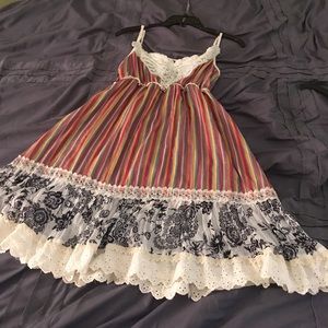 Striped Bohemian Anthropologie Dress