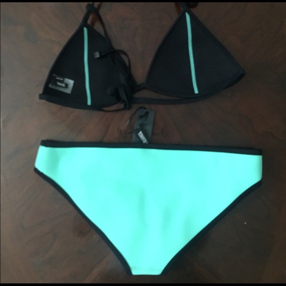 TRIANGL bathing suit. Mint green - Picture 2 of 4