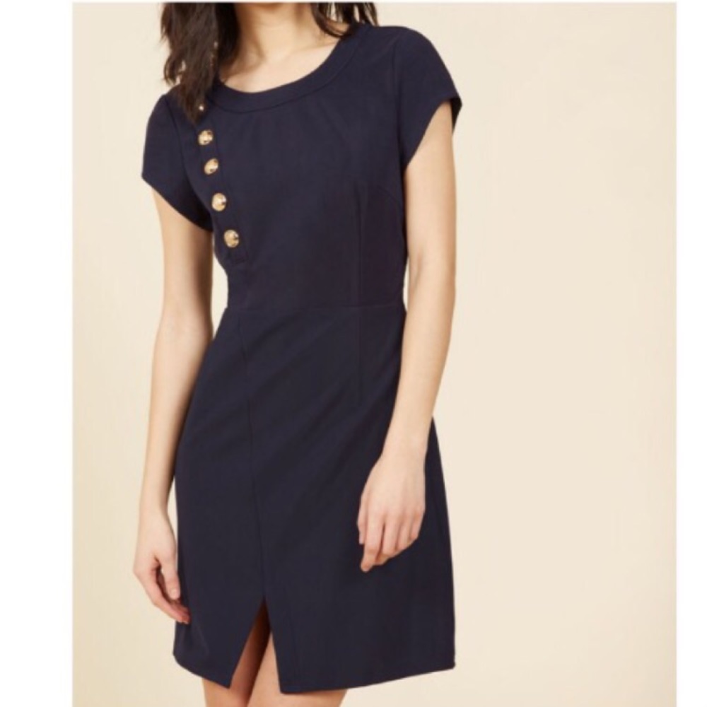 Navy Blue Mini Dress
