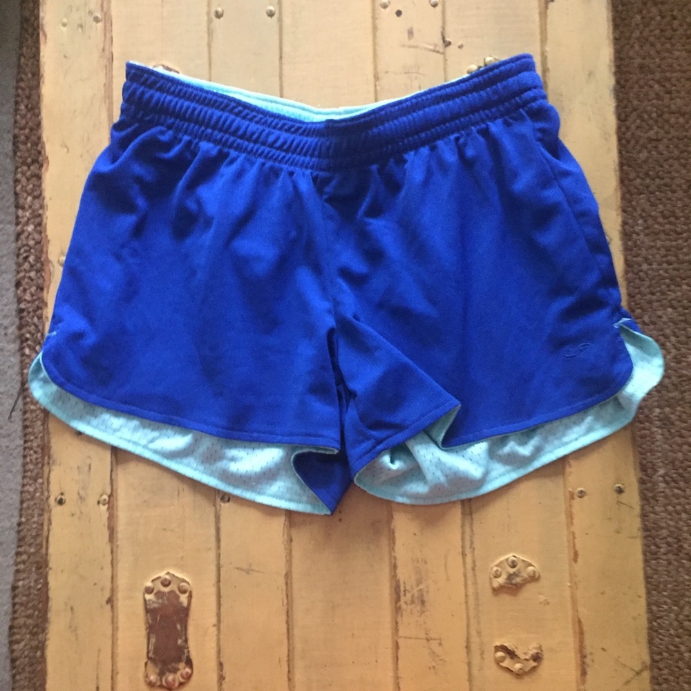 CHAMPION MESH RUNNING SHORTS REVERSIBLE GYM RETRO 70s WORKOUT SHORTS S M