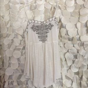 Sun and Shadow embroidered tank