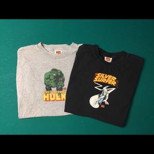 2 Large Marvel Comics graphic tees