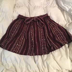 Maroon Festival Skirt