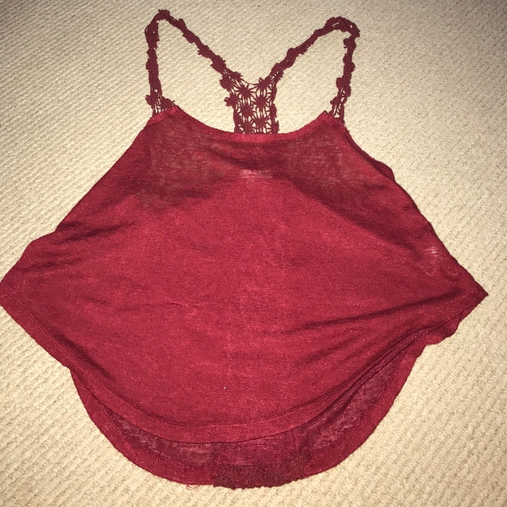 Red tank top