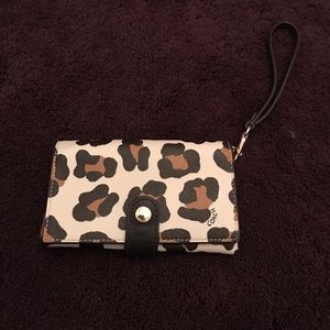 Coach leopard wallet/wristlet