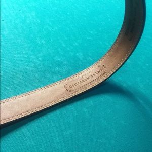 Geoffrey Beene size 42 brown leather belt