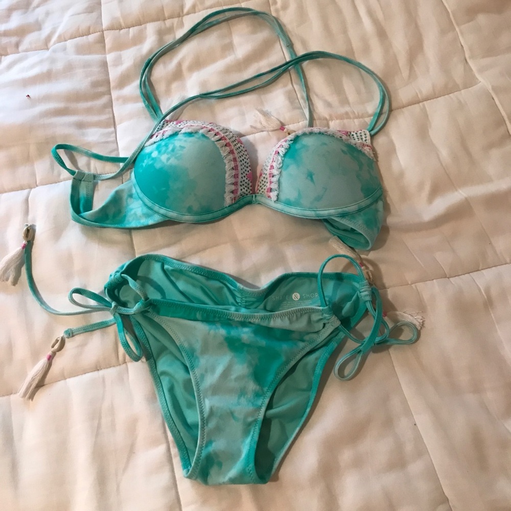 Shade shore push up swim suit