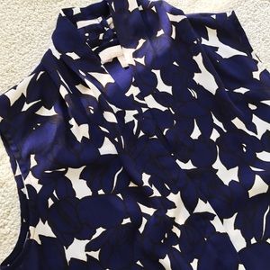 Banana Republic flower print pattern blouse