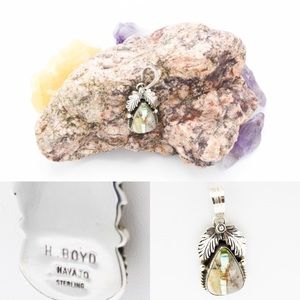 Navajo Boulder Turquoise Pendant SP0031