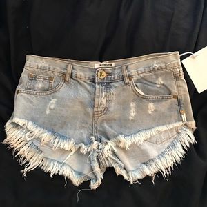 One Teaspoon Jean Shorts