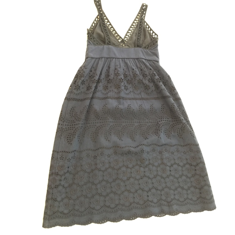 Cynthia Steffe Navy Black Eyelet Dress 4 runs smal - Picture 7 of 8