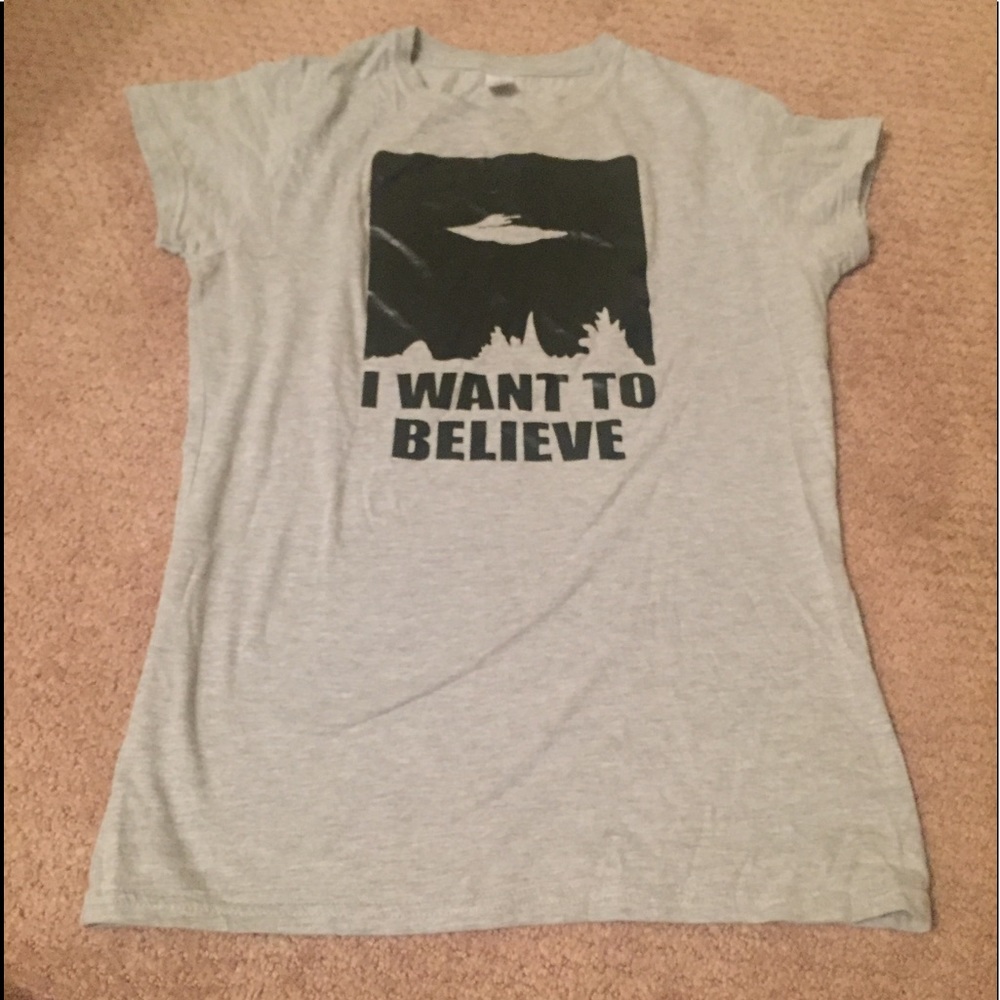 X-Files I want to believe t-shirt Women's Small