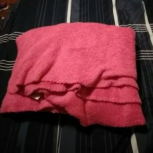 Pink fleece blanket