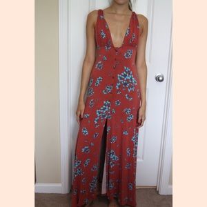 Free People Flower Printed Maxi Dress