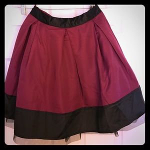 Skirt with tulle lining