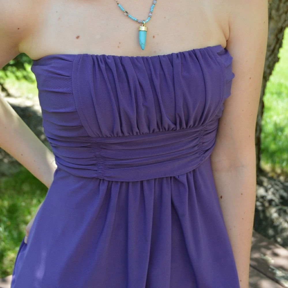 🎉 HP 🎉 Cute Purple Strapless Top