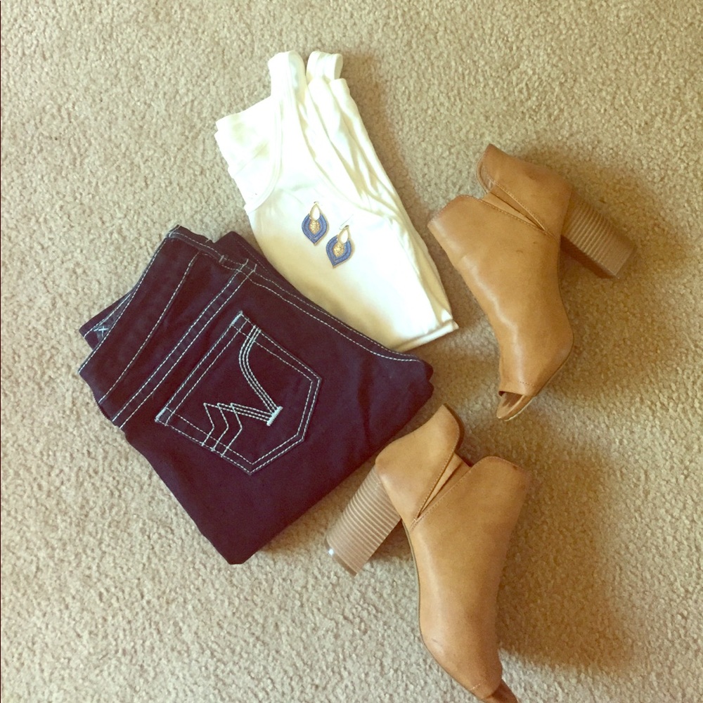 PRVCY dark wash skinny jeans