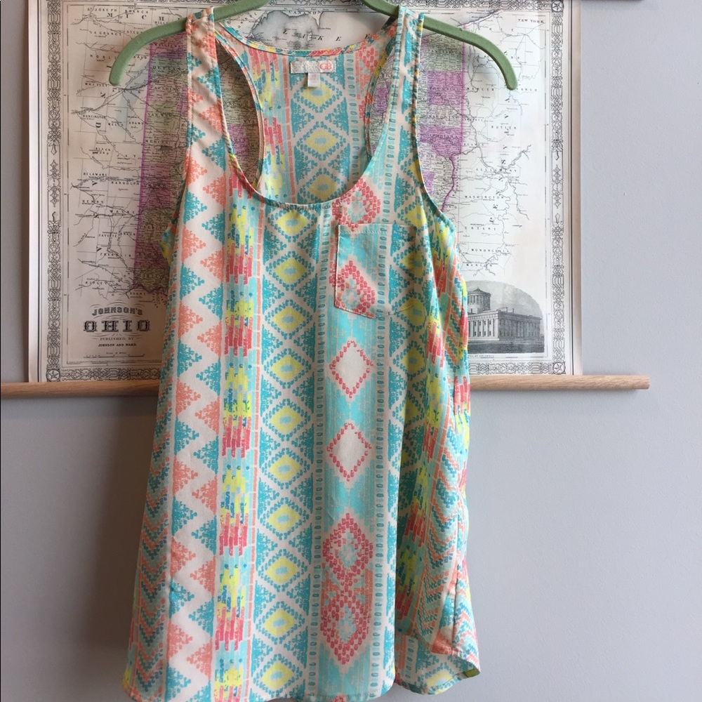 💛Gianni Bini Patterned Racerback 💛