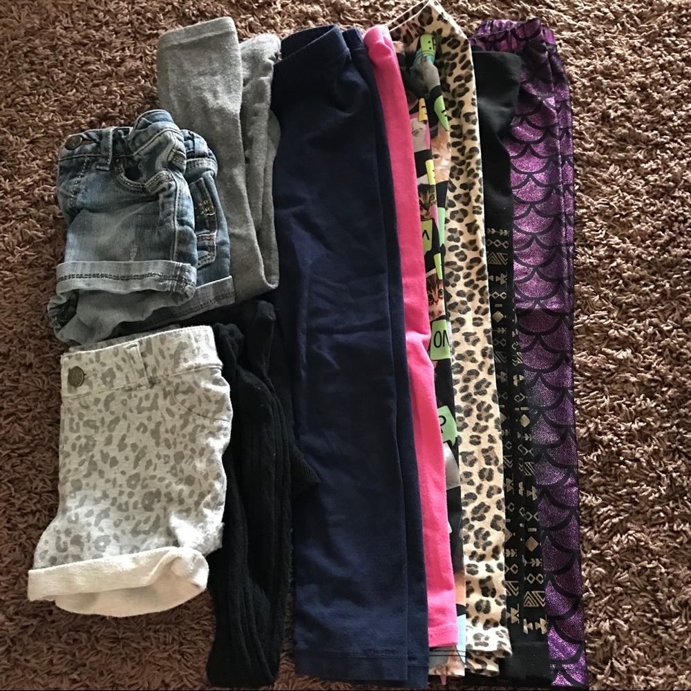 SOLD 10 piece bottoms bundle. Girls 5/6