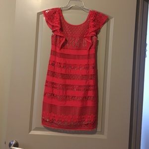 BCBG red lace dress!