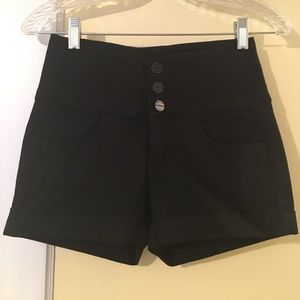 High Waisted Cuffed Shorts