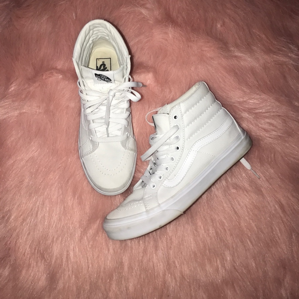 White vans sk8 hi