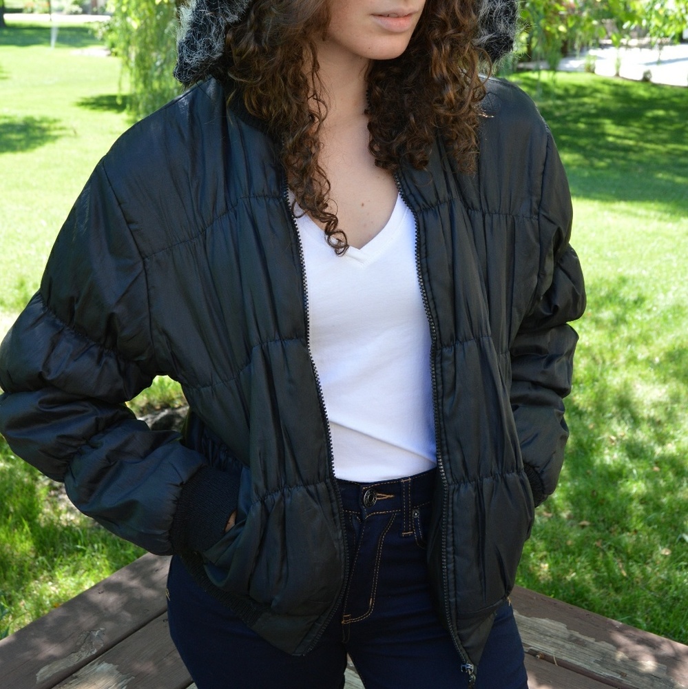 Trendy Black Winter Jacket (Waterproof)