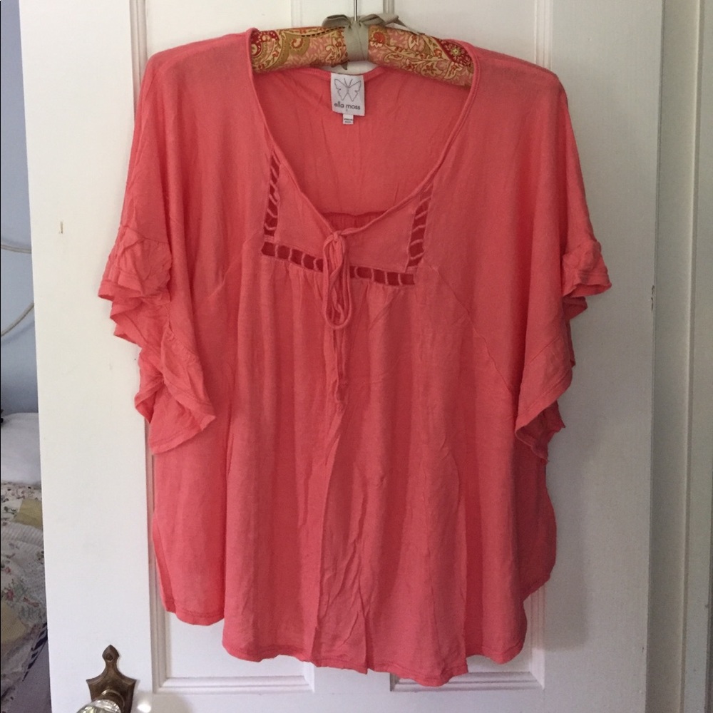 Ella Moss coral tunic