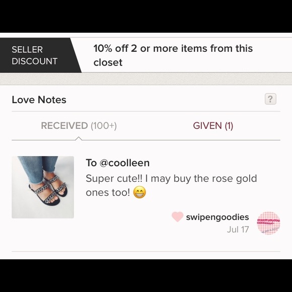 🆕Sofia Black & Silver Chain Link Slides Sandals - Picture 8 of 8