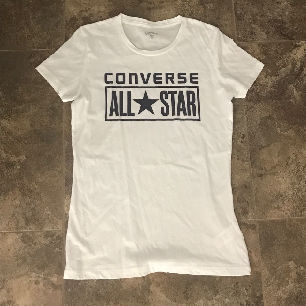 Converse white short sleeve tee, M