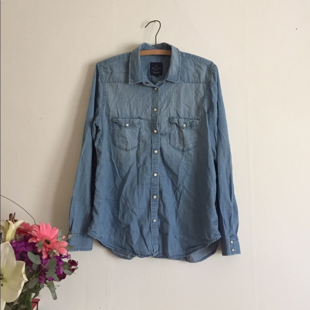 denim top