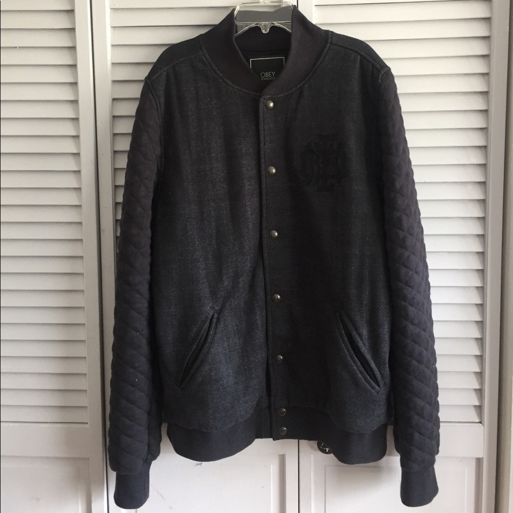 OBEY varsity style jacket