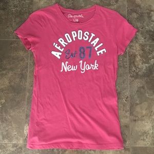 Aeropostale Pink graphic tee, L