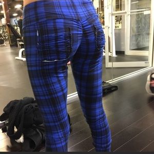gingham workout leggings