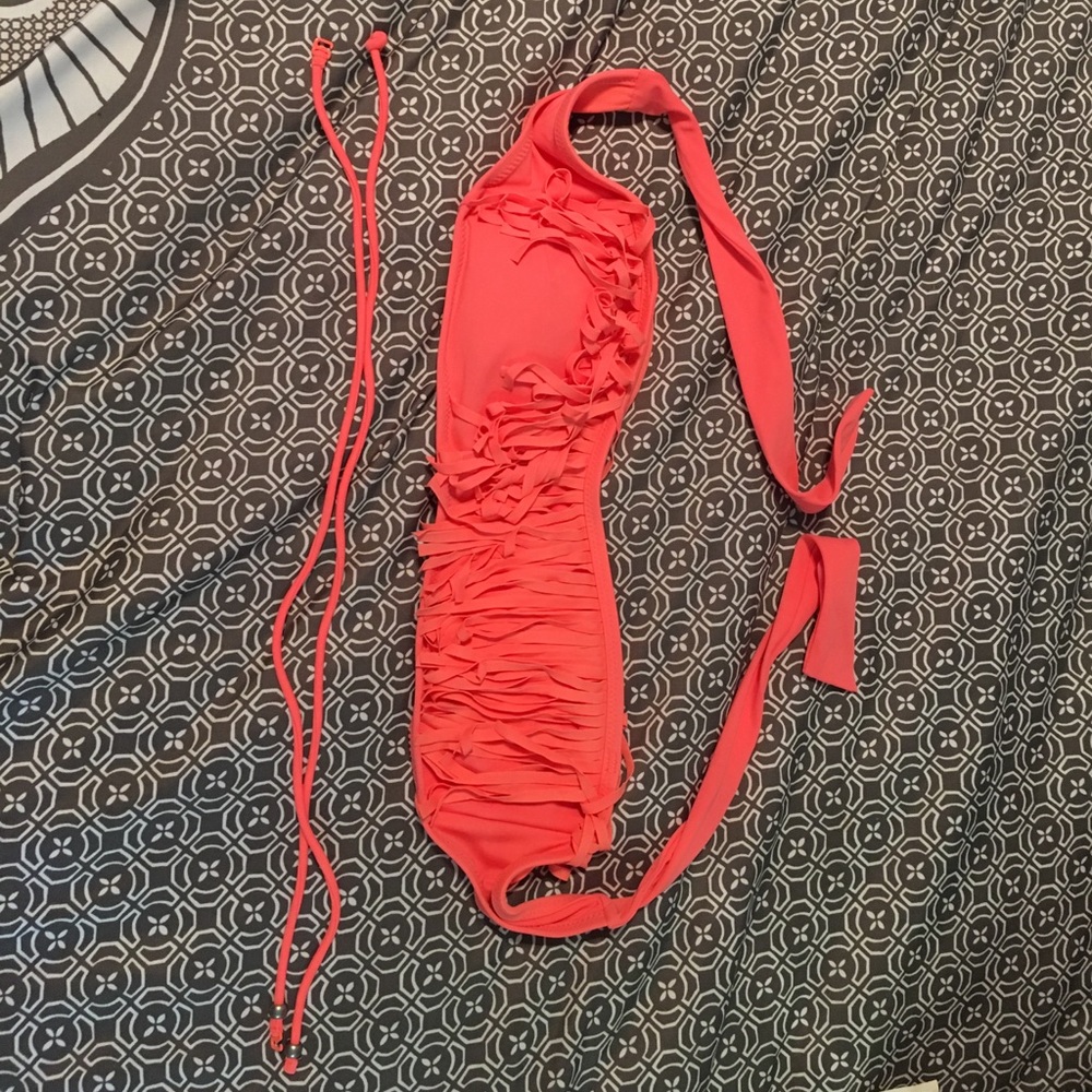 American Eagle fringe bathing suit top