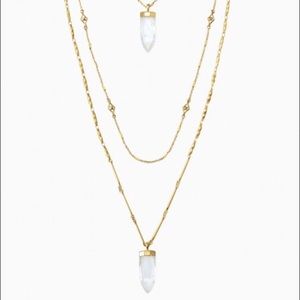 Stella & Dot Aria Pendant Necklace - Gold