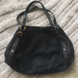 Gucci: Signature Logo Monogram Canvas Shoulder Bag