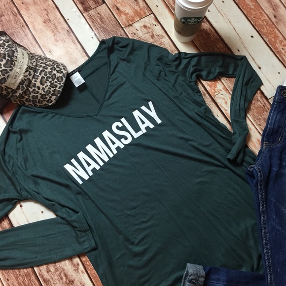 Last one! Small Namaslay long sleeve slouchy tee - Picture 4 of 6